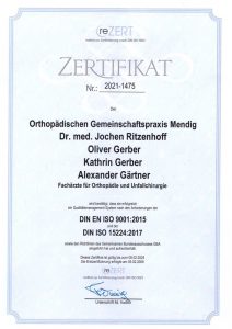 Zertifikat QM